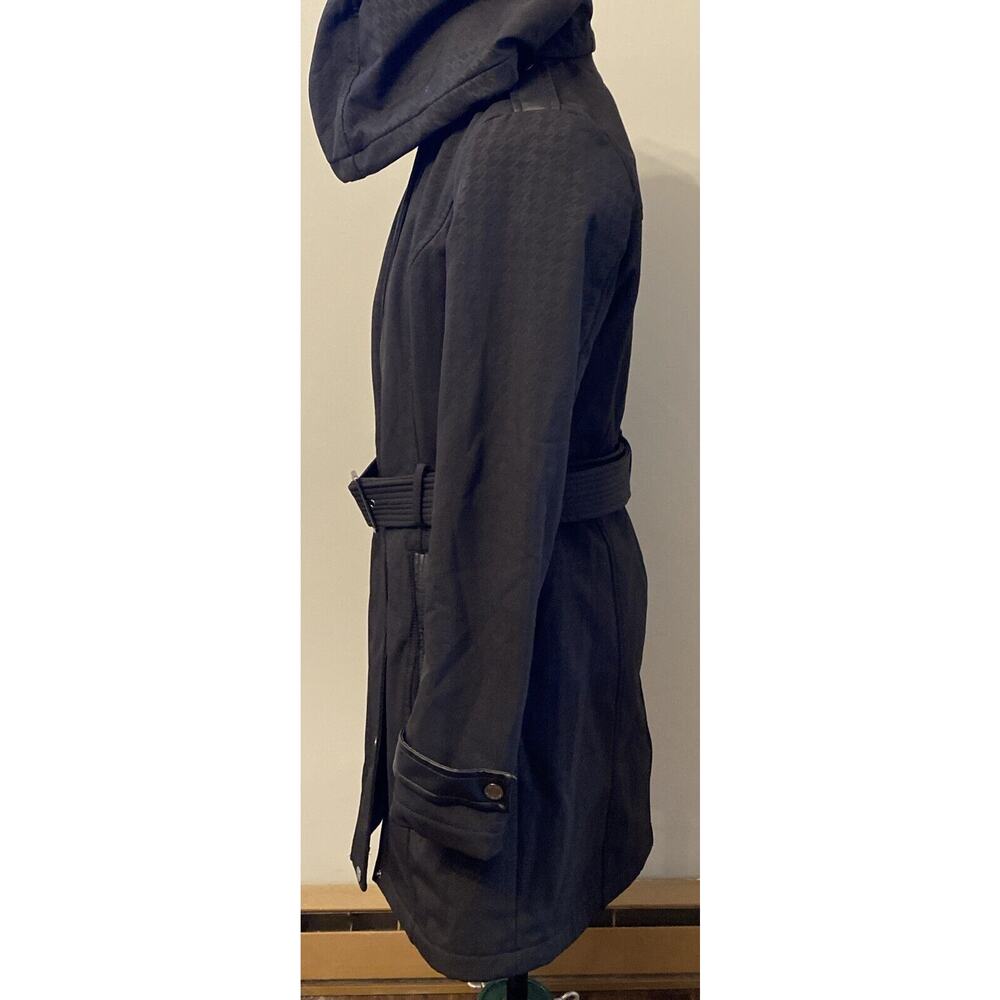Michael Kors Women's trench Water-resistant hooded Raincoat jacket Small - Picture 11 of 16